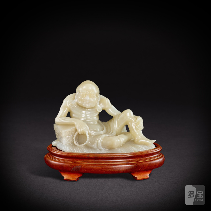 A set of eighteen jade Luohan figures, 20th century | 二十世紀 玉雕十八羅漢一套 - 图27